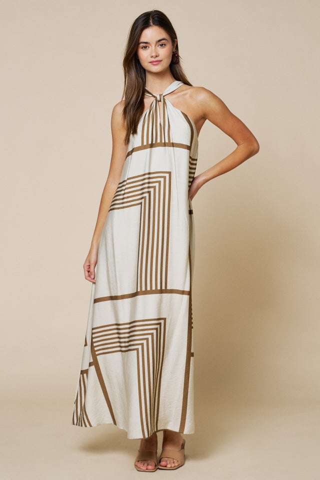 slim fit dress slacks 'Abbi' Cinched Waist Midi Dress main image 1